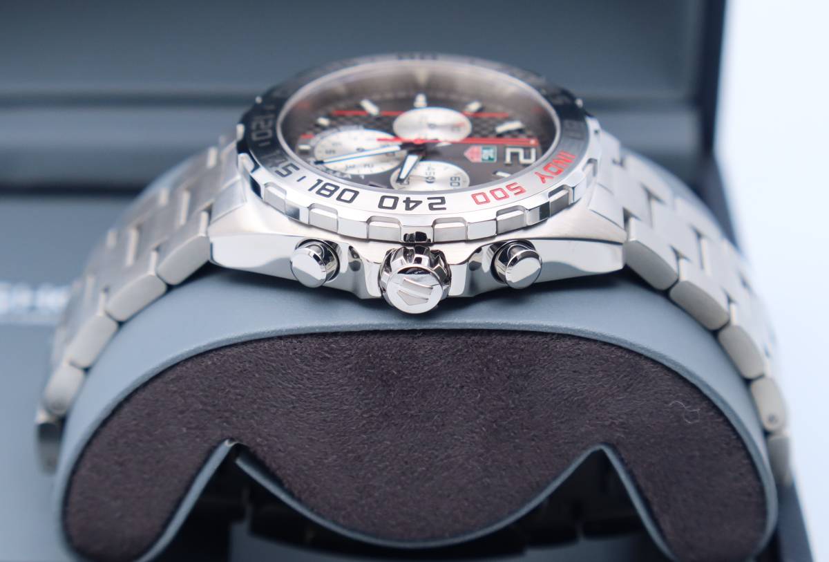 Tag Heuer Formula 1 Chronograph Grey Dial Silver Steel Strap Watch for Men - CAZ1114.BA0877