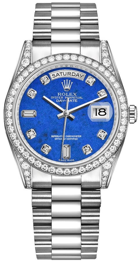 Rolex Day-Date 36 Solid 18K White Gold Watch 118389-0083