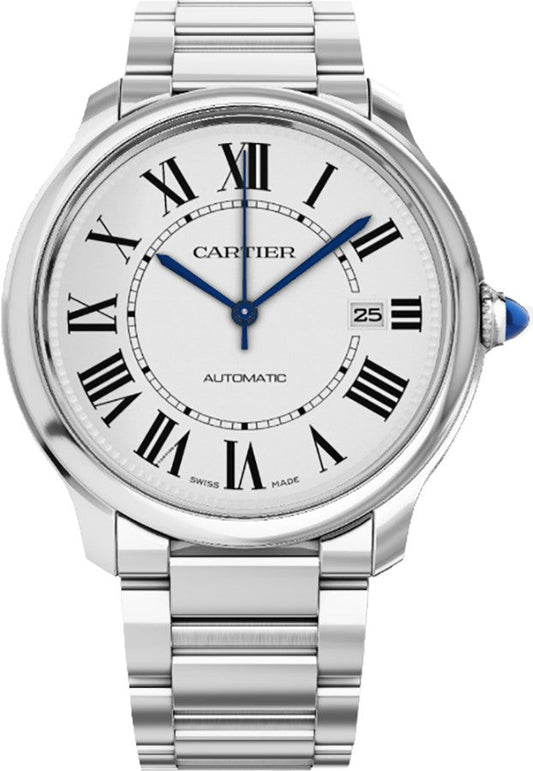 Cartier Ronde Must Stainless Steel Automatic Men's Watch WSRN0035
