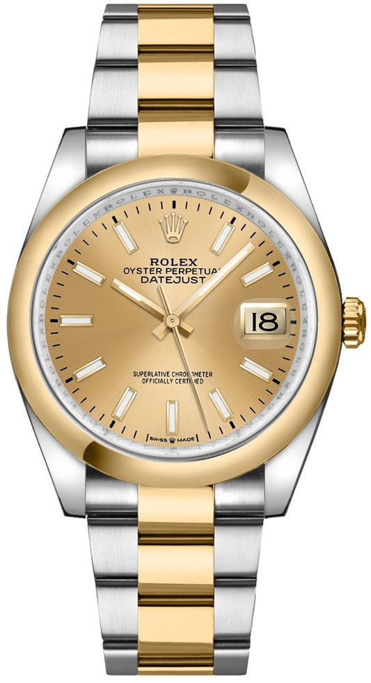 Rolex Datejust 36 18k Yellow Gold & Oystersteel Watch 126203-0016