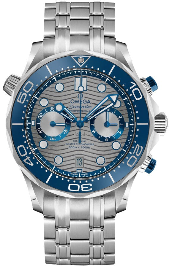 Omega Seamaster Chronograph Grey Dial Men's Watch 210.30.44.51.06.001