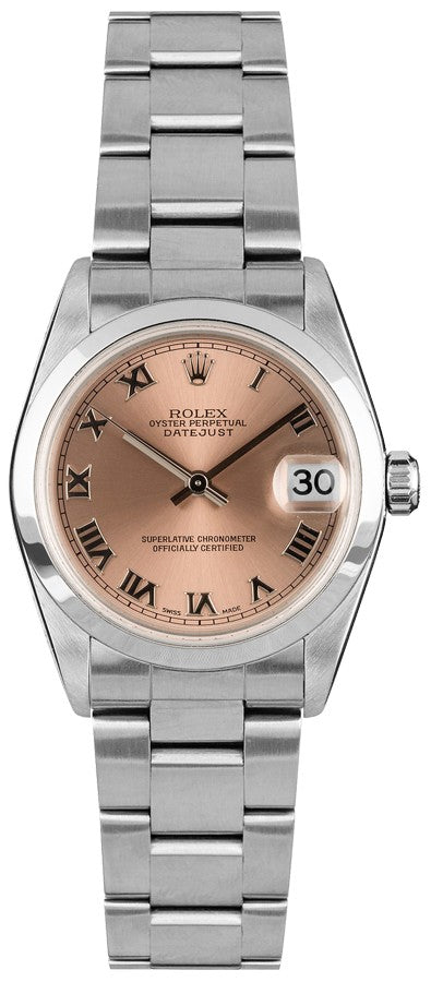 Rolex Datejust 31 Stainless Steel Pink Dial Women's Watch 78240