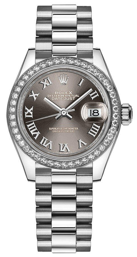 Rolex Lady-Datejust 28 Platinum Women's Watch 279136RBR-0010