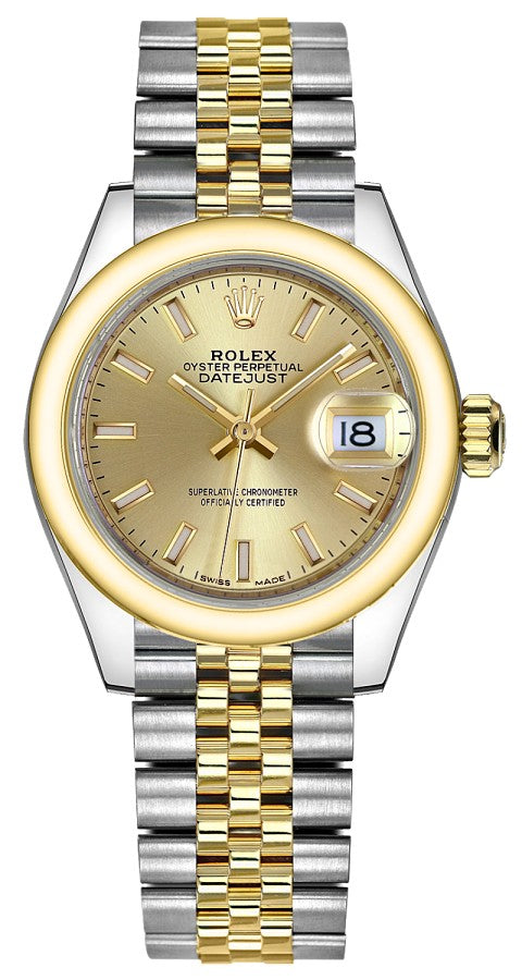 Rolex Lady-Datejust 28 Gold & Steel Watch 279163