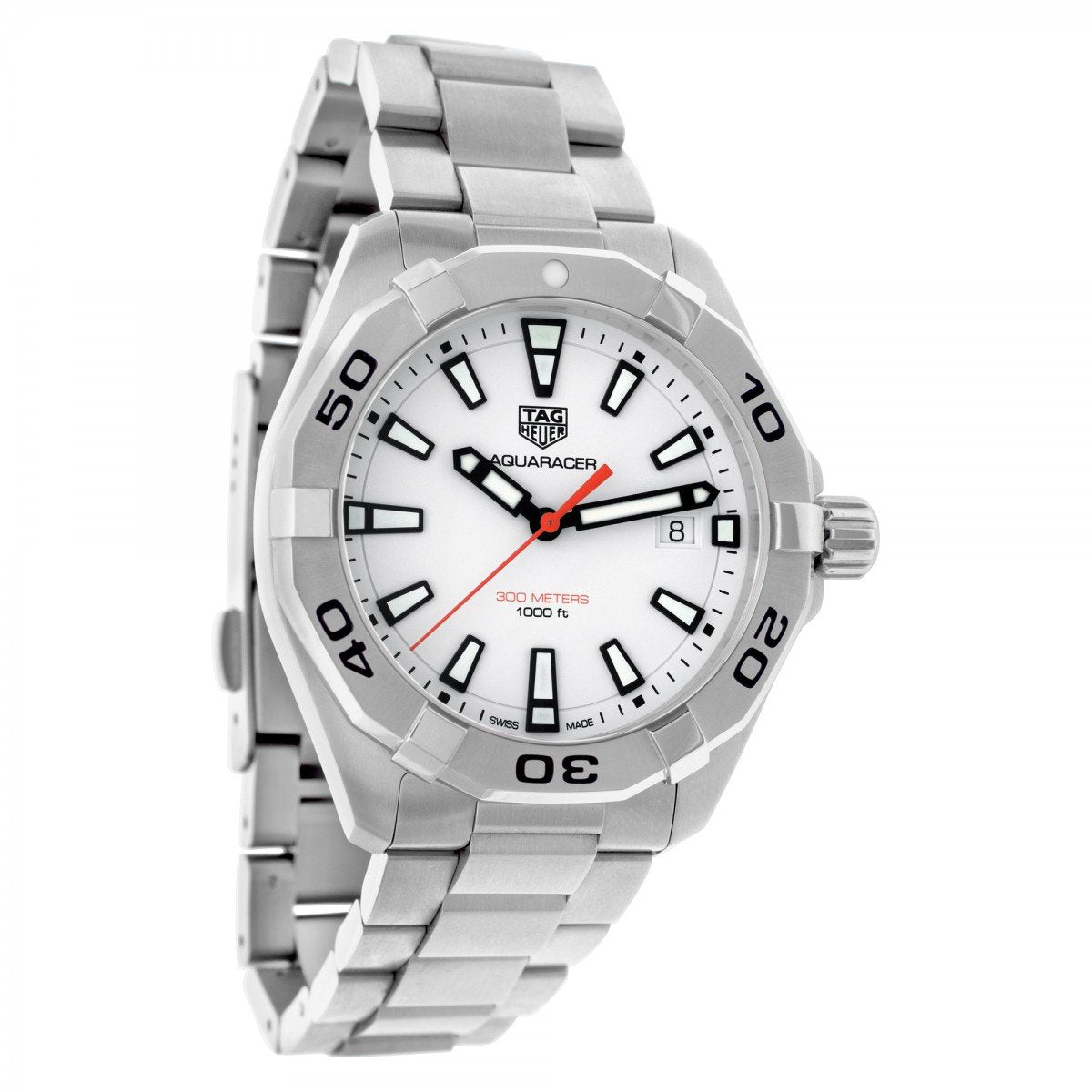 Tag Heuer Aquaracer White Dial Watch for Men - WBD1111.BA0928