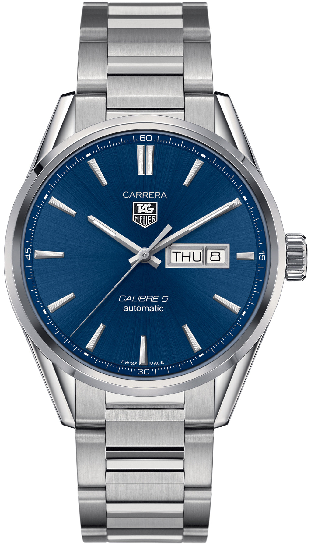 Tag Heuer Carrera Automatic Blue Dial Silver Steel Strap Watch for Men - WAR201E.BA0723