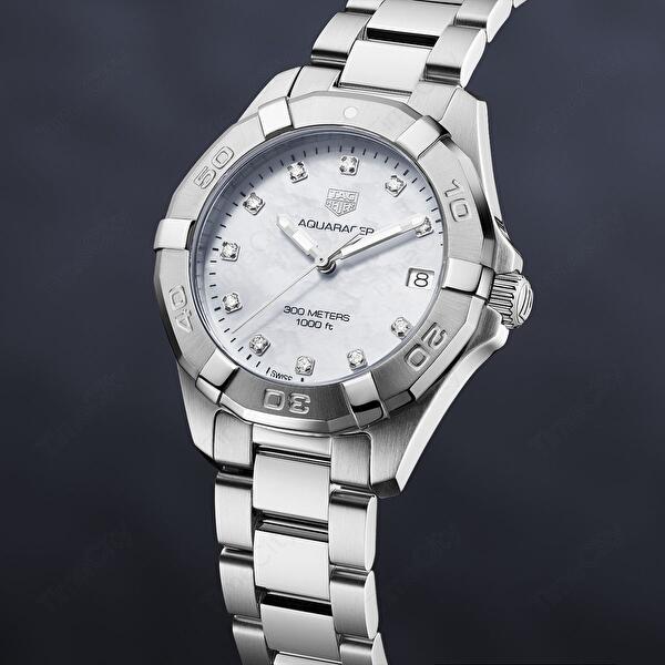 Tag Heuer Aquaracer White Mother of Pearl Dial Watch for Women - WBD1314.BA0740