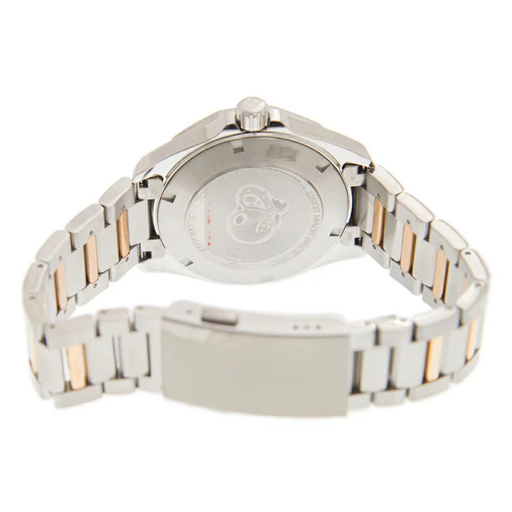 Tag Heuer Aquaracer Calibre 5 Automatic White Dial Two Tone Steel Strap Watch for Men - WAY2150.BD0911