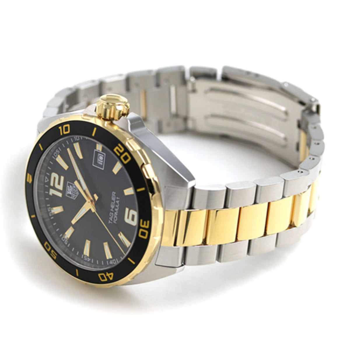 Tag Heuer Formula 1 Quartz Black Dial Two Tone Steel Strap Watch for Men - WAZ1121.BB0879