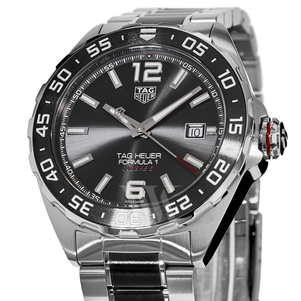 Tag Heuer Formula 1 Calibre 5 Anthracite Dial Two Tone Steel Strap Watch for Men - WAZ2011.BA0843