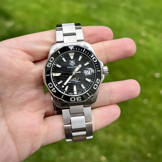 Tag Heuer Aquaracer Black Dial Watch for Men - WAY211A.BA0928