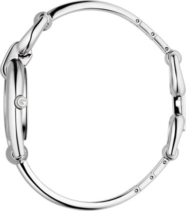 Gucci Horsebit Collection Quartz Brown Dial Silver Steel Strap Watch For Women - YA139501