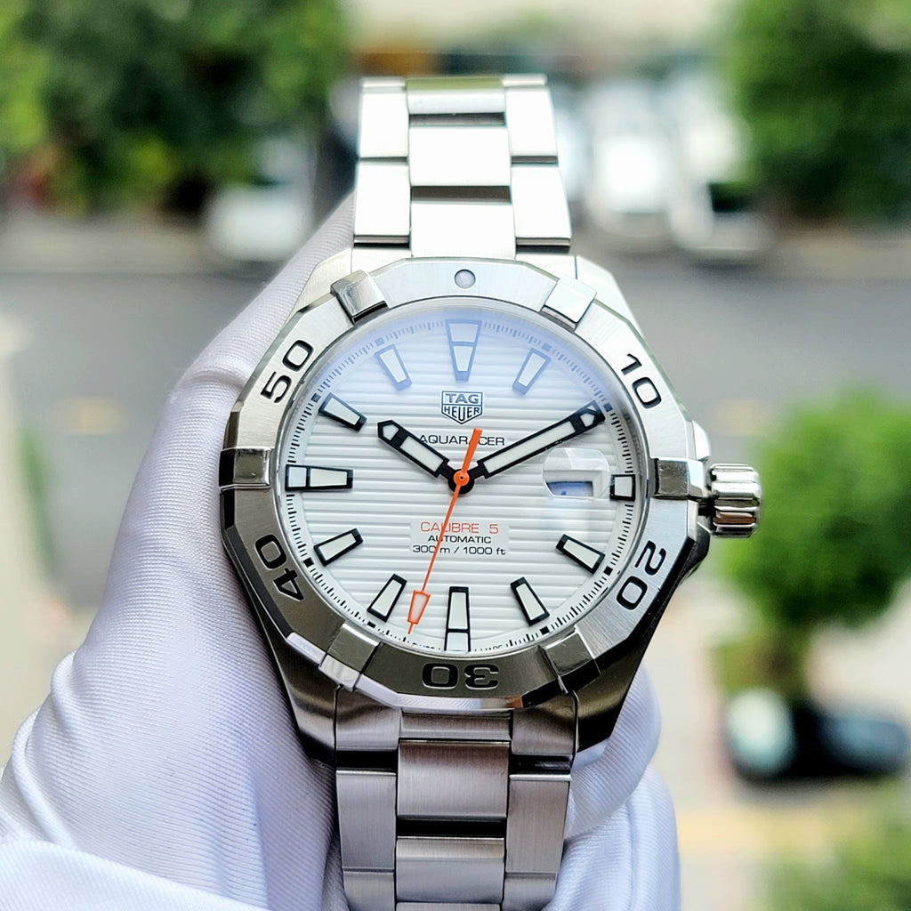 Tag Heuer Aquaracer White Dial Watch for Men - WAY2013.BA0927