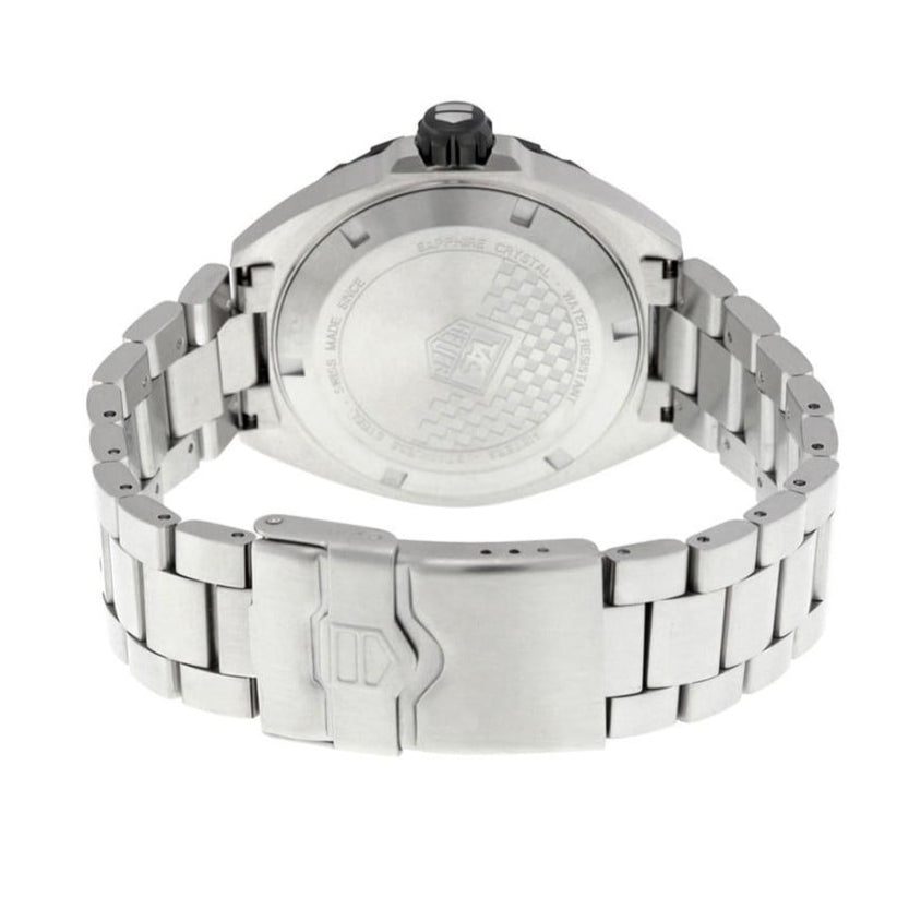 Tag Heuer Formula 1 White Dial Silver Steel Strap Watch for Men - WAZ1111.BA0875